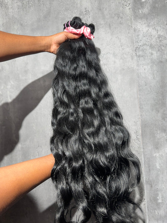 Jet Black Raw Indian 3 Bundle Deal